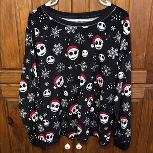 Disney Tim Burton’s Nightmare Before Christmas Long Sleeve Sleep Shirt Size 2X